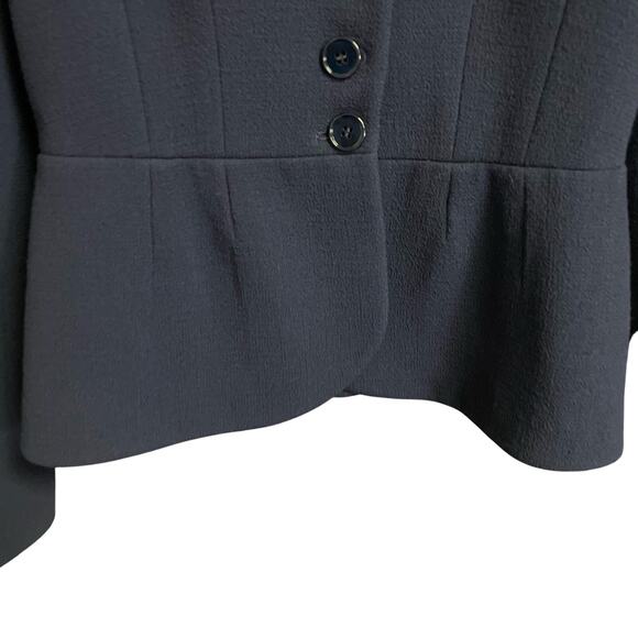 Alexander McQueen Wool Button Up Fitted Military Jacket Navy Womens 42 / US 8 - Picture 5 of 13